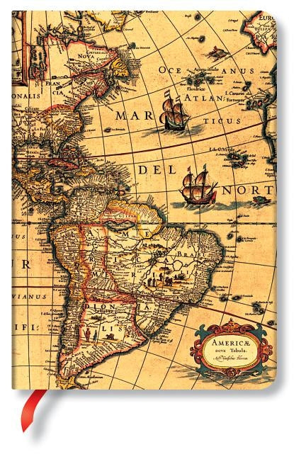 Western Hemisphere MIDI Lined Hardcover Journal, 176pg, 85gsm by Paperblanks (Early Cartography) by Paperblanks