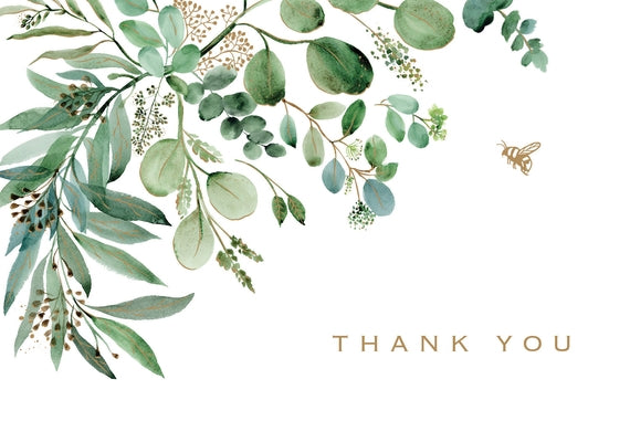Eucalyptus Thank You Note Cards by Peter Pauper Press