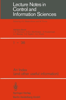 An Index: (and other useful information) by Thoma, A. V. Balakrishnan M.