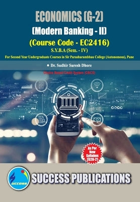 Modern Banking - II(S.Y.B.A, S.P. College, Sem.-IV) by Dr Sudhir Suresh Dhore