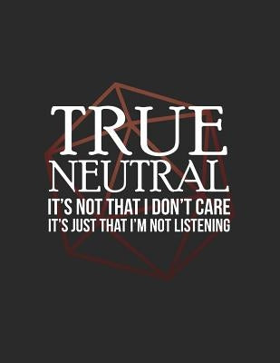 True Neutral: RPG Alignment Themed Mapping and Notes Note by Mapping, Cutiepie