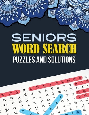 Seniors Word Search Puzzle and Solutions: Word Search Book Challenging and Fun Puzzles for Adults, Brian Game Book for Seniors in This Christmas Gift by Studio, Voloxx