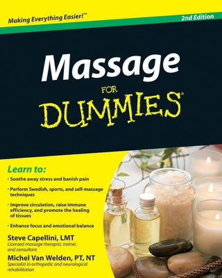 Massage for Dummies by Capellini, Steve