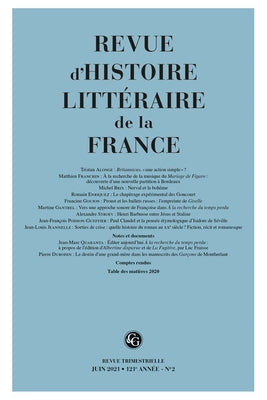 Revue d'Histoire Litteraire de la France by Classiques Garnier