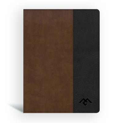 CSB Men of Character Bible, Brown/Black Leathertouch by Getz, Gene A.