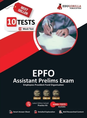 UPSC EPFO Assistant Prelims Exam Preparation Book 2023 (English Edition) - 10 Full Length Mock Tests (1000 Solved Questions) with Free Access to Onlin by Edugorilla Prep Experts
