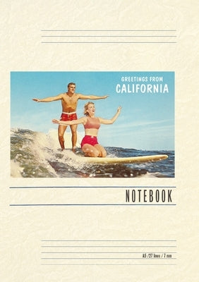 Vintage Lined Notebook Greetings from California by Found Image Press