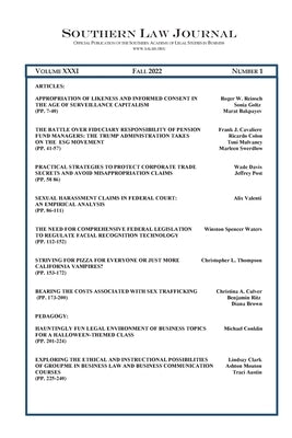Southern Law Journal Vol. 32 by Brown, Diane