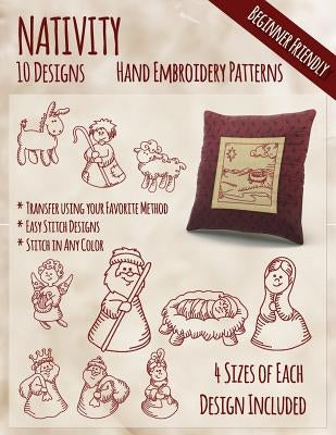 Nativity Hand Embroidery Patterns by Embroidery, Stitchx