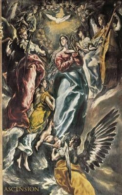 Ascension: 110-page Pocket Diary With the Assumption of Mary Painting (5x8 Inches / Grey) by The Mindful Word