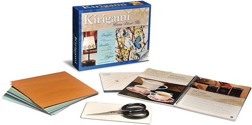 Kirigami Home Decor Kit [With Scissors and Origami Paper/Tracing Paper] by Riegelman, Rianna