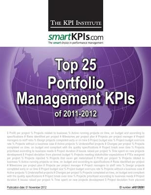 Top 25 Portfolio Management KPIs of 2011-2012 by Smartkpis Com