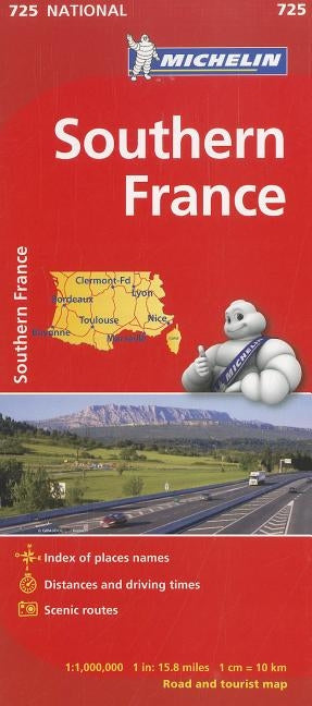 Michelin Southern France Map 725 by Michelin
