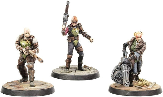 Fallout Wasteland Warfare Ack Ack, Sinjin & Avery Fallout Minis by Modiphius