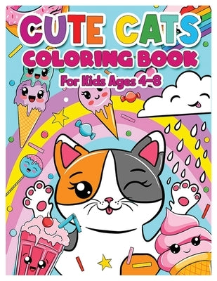 Cute Cats Coloring Book for Kids Ages 4-8: Cats Gifts for Girls, Fun and Beautiful Designs. Volume 1 by Book, Benmore
