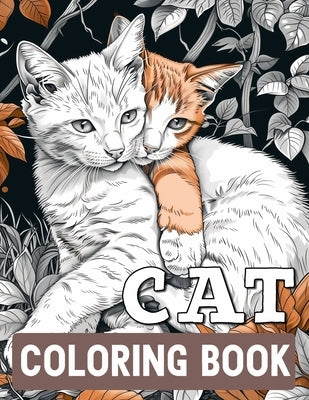 Cat Coloring Book for Adults Relaxation: Stress Relief Cat Pattern by Studio, Think Plus