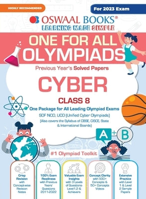 Oswaal One For All Olympiad Previous Years' Solved Papers, Class-8 Cyber Book (For 2023 Exam) by Oswaal Editorial Board