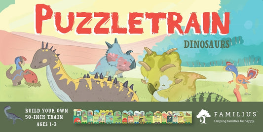 Puzzletrain: Dinosaurs 26-Piece Puzzle by Robbins, Christopher