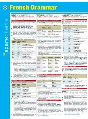 French Grammar Sparkcharts: Volume 21 by Sparknotes