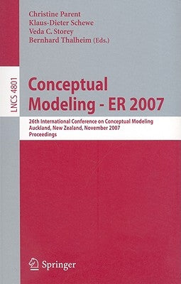 Conceptual Modeling--ER 2007 by Parent, Christine