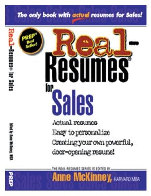Real-Resumes for Sales by McKinney, Anne