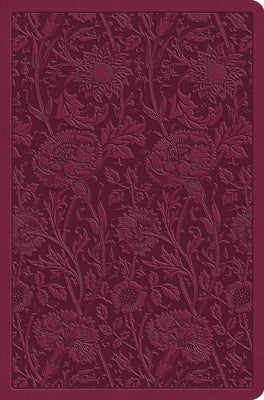 ESV Value Compact Bible (Trutone, Raspberry, Floral Design) by Esv Bibles