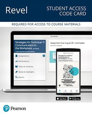 Revel for Strategies for Technical Communication in the Workplace -- Access Card by Gurak, Laura
