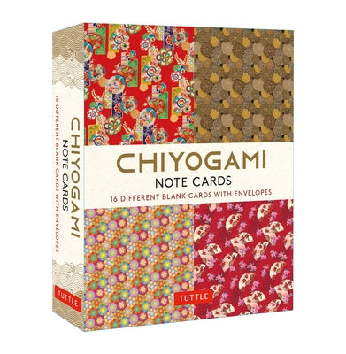 Chiyogami Japanese, 16 Note Cards: 16 Different Blank Cards with 17 Patterned Envelopes in a Keepsake Box! by Tuttle Publishing