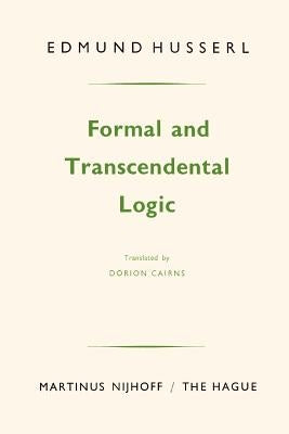Formal and Transcendental Logic by Cairns, Dorion