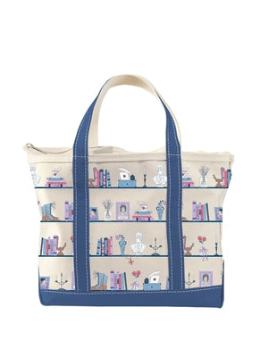 Pride and Prejudice Bookshelf Zippered Boat Tote by Out of Print
