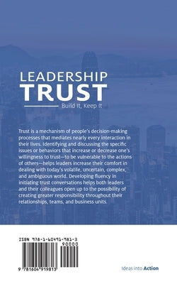 Leadership Trust: Build It, Keep It by Evans, Christopher