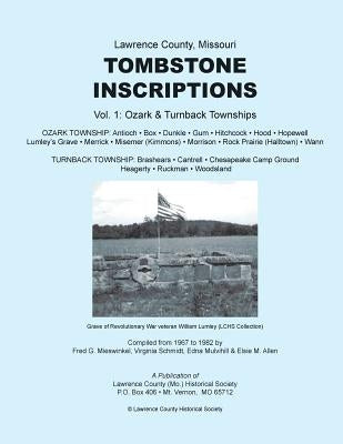 Tombstones Vol. I by Mieswinkel, Fred G.