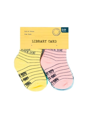 Library Card Baby/Toddler Socks 4-Pack - 2t-3t by Out of Print