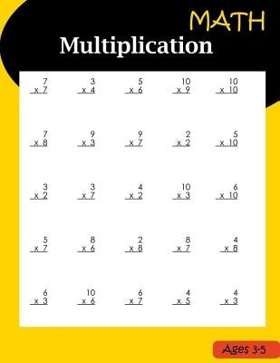 Math Multiplication Ages 3-5: Basic Workbook Multiplication by Publishing, Pnn Learning
