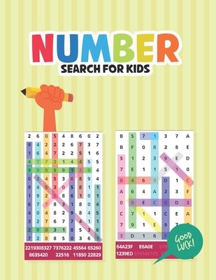 Number Search for Kids: Fun and Challenging Number find Puzzle Number search puzzle book for kids by Ned, Leo
