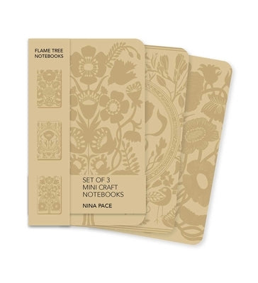 Nina Pace Set of 3 Mini Craft Notebooks by Flame Tree Studio