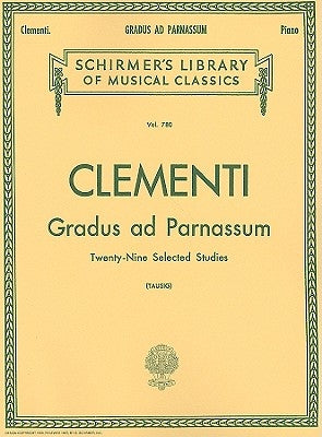Gradus Ad Parnassum: Schirmer Library of Classics Volume 780 Piano Solo by Clementi, Muzio