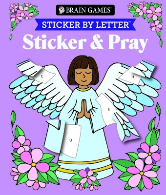 Brain Games - Sticker by Letter - Sticker & Pray by Publications International Ltd