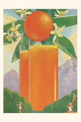 Vintage Journal Giant Glass of Orange Juice by Found Image Press
