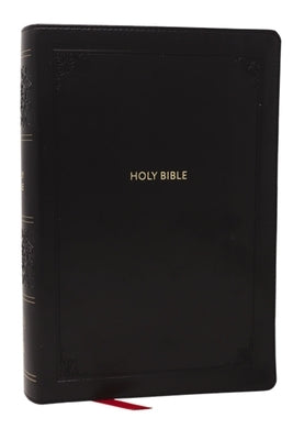 KJV Giant Print End-Of-Verse Reference Bible, Black Leathersoft, Red Letter, Comfort Print by Thomas Nelson