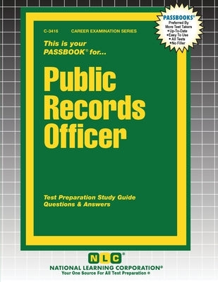 Public Records Officer by Passbooks