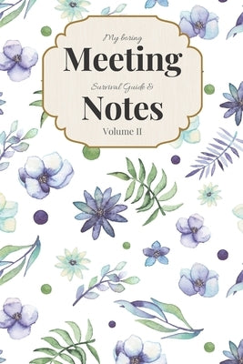 My Boring Meeting Survival Guide & Notes: 6x9 Meeting Notebook and Puzzle Book by Books, Gadfly