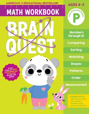 Brain Quest Math Workbook: Pre-Kindergarten by Workman Publishing