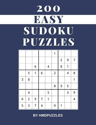 200 Easy Sudoku Puzzles: Large Print (Just One Puzzle Per Page) Sudoku Puzzlebook Ideal For Kids Adults and Seniors (All Ages) by Publications, Hmdpuzzles