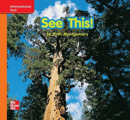Reading Wonders Leveled Reader See This! Approaching Unit 8 Week 2 Grade K by McGraw Hill