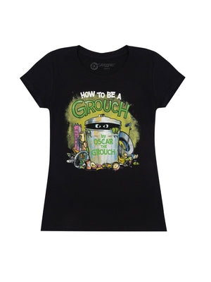 Sesame Street: How to Be a Grouch Women's Crew T-Shirt XX-Large by Out of Print