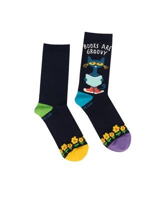 Pete the Cat: Books Are Groovy Socks - Small by Out of Print