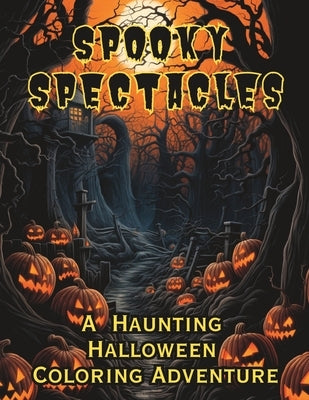 Spooky Spectacles: A Haunting Halloween Coloring Adventure: A Grayscale Coloring Book for Adults by Cook, Tracy