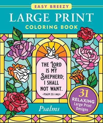 Psalms Large Print Coloring Book - Big and Simple Designs for All Ages by Peter Pauper Press Inc