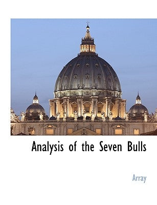 Analysis of the Seven Bulls by Array, Array